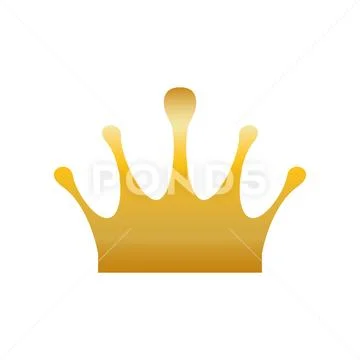 Crown royalty symbol Stock Illustration