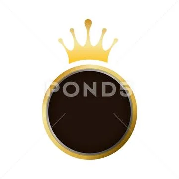 Crown royalty symbol Stock Illustration