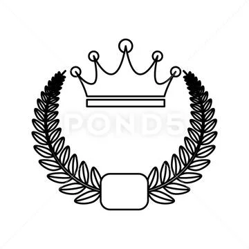 Crown royalty symbol Stock Illustration