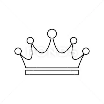 Crown royalty symbol Stock Illustration