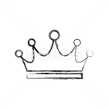Crown royalty symbol Stock Illustration