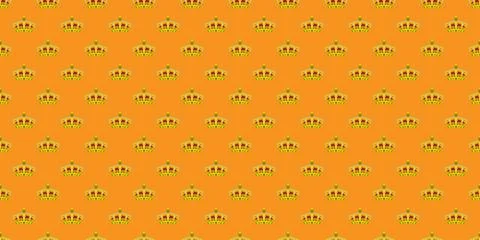Crown seamless pattern Stock Illustration