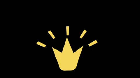 The crown is shining. 2D animation. Alph... | Stock Video | Pond5