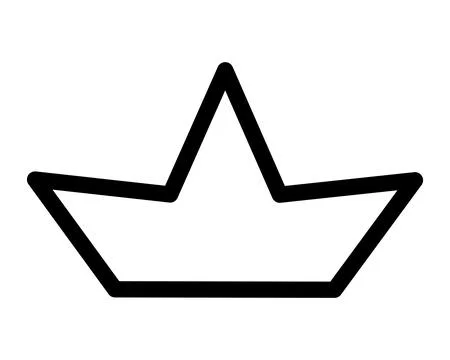 Crown, small simple accessory - vector linear picture for coloring Illustrazione stock