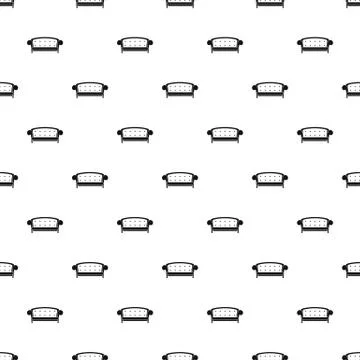Crown sofa pattern seamless Illustrazione stock