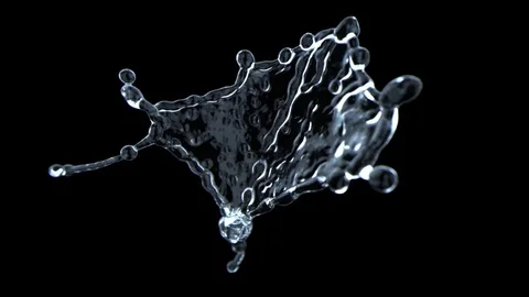Crown splash Stock Footage 75929620