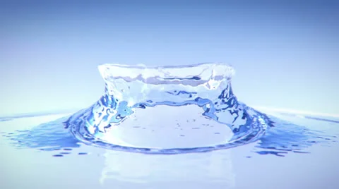 Crown splash in slow-motion Vídeos de archivo 24500441