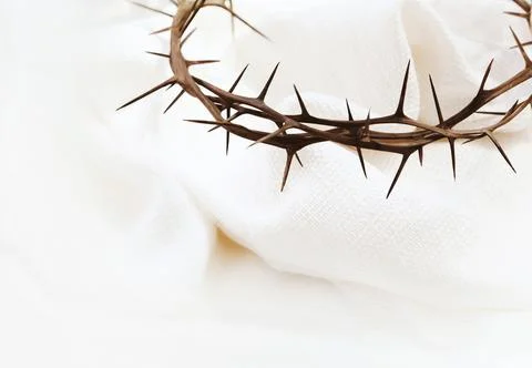 Crown of thorns background symbolizing the suffering of Jesus Christ Stock Photos