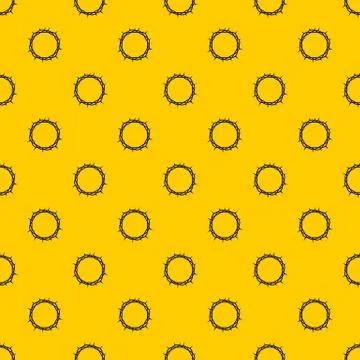 Crown of thorns pattern Stock Illustration