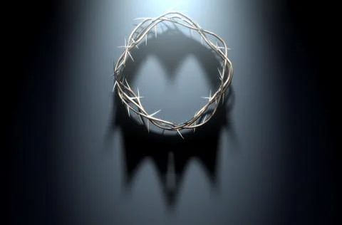 Crown Of Thorns With Royal Shadow Stock Illustration
