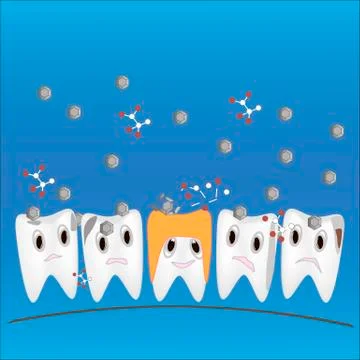 Crown on a tooth Stock Illustration