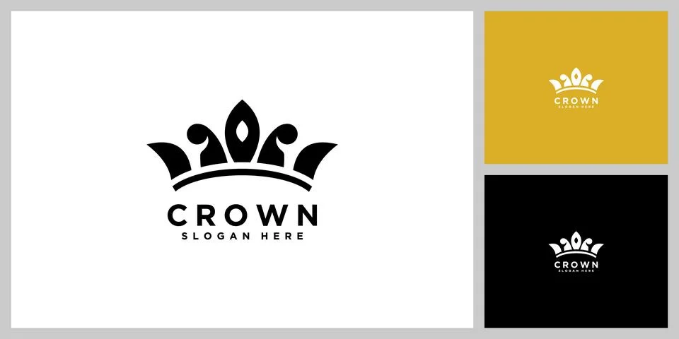 Crown vector design icon template Stock Illustration