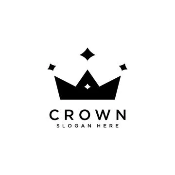 Crown vector design icon template Stock Illustration