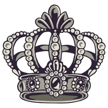 Crown vector illustration design art medieval Stock Illustration