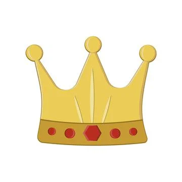 Crown, vector illustration isolated on a white background Stock Illustration