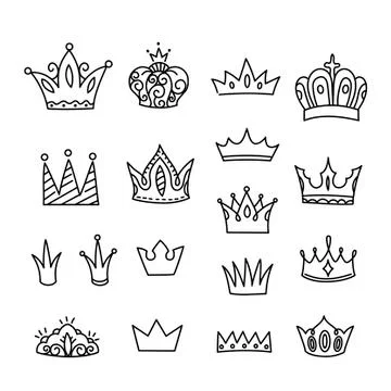 Crown vector isolated Stock Illustration