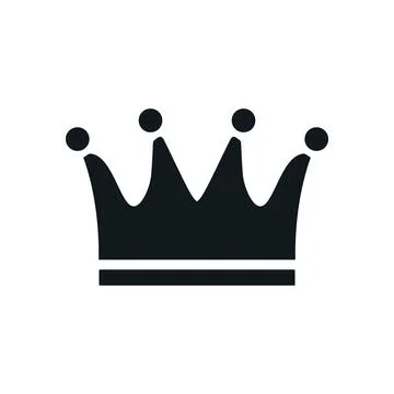 Crown vector king icon. Princess queen simple crown icon shape Stock Illustration