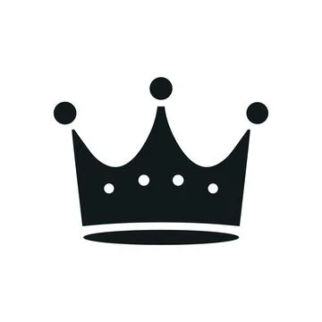 Crown vector king icon. Princess queen simple crown icon shape Stock Illustration
