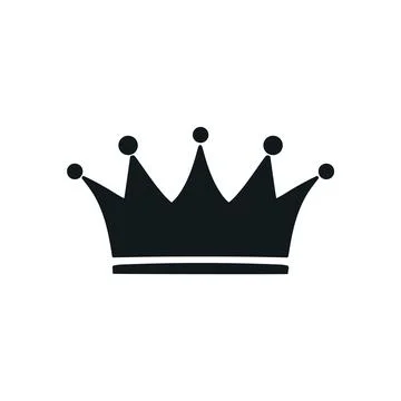 Crown vector king icon. Princess queen simple crown icon shape Stock Illustration