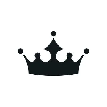 Crown vector king icon. Princess queen simple crown icon shape Stock Illustration