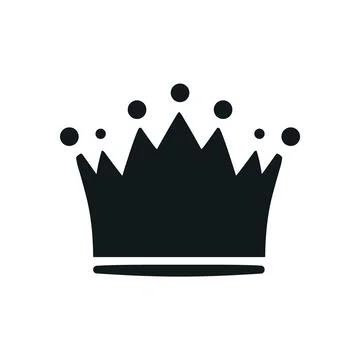 Crown vector king icon. Princess queen simple crown icon shape Stock Illustration