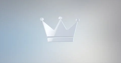 Crown White 3d Icon Stock Footage 66781649