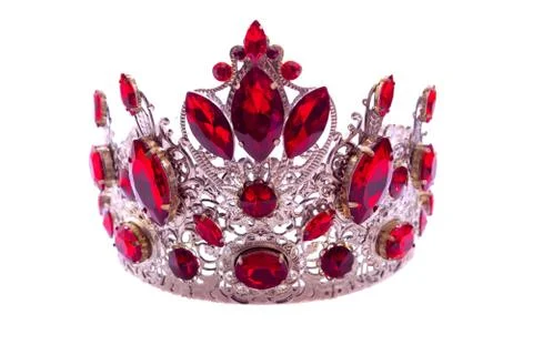 Crown on white background Stock Photos