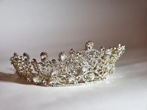 Crown on a white background. Stock Photos