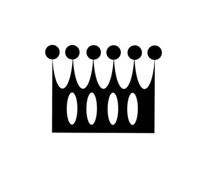 Crown on white 스톡 일러스트