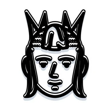 Crowned person concept with royal authority illustration Stock Illustration