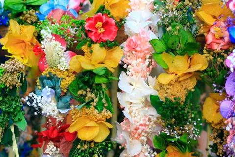 Crowns of flowers Stock Photos