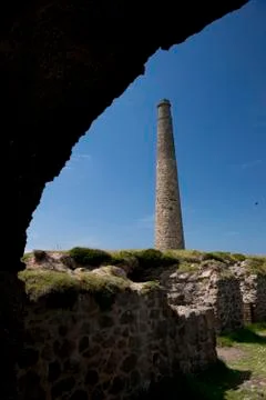 The Crowns Tin Mine at Botallack, Cornwall, England - June 2012 Stock Photos