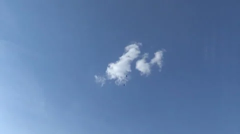 Crows in the sky, the rays 動画素材 50020247