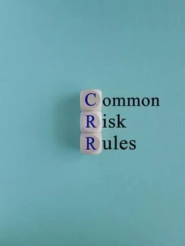 CRR common risk rules symbol. Stock Photos