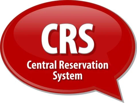 CRS acronym definition speech bubble illustration Stock Illustration