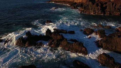 Crshing Waves Video stock 74490528