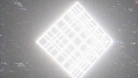 CRT Distortion Element. Cube Video stock 155329577