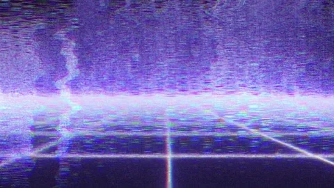 CRT Distortion Element. Noise Texture Video stock 155340619