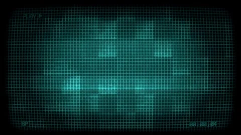 CRT Distortion Screen 02 Stock Footage 294061278