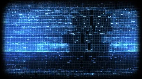 CRT Glitch Screen 08 Stock Footage 294062963