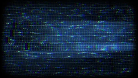 CRT Glitch Screen 10 Stock Footage 294062984