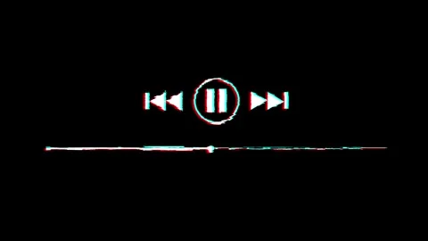 CRT Interface of Centers Center - play video with glitch effect and black b.. Stock Footage 279670492