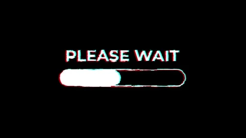 please wait loading animation