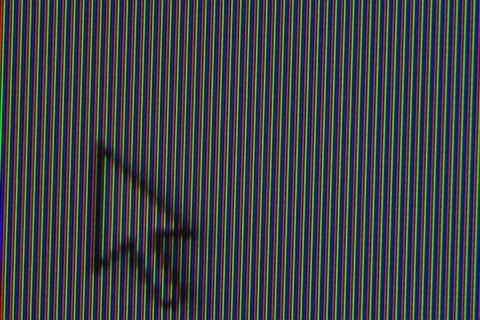 Crt screen with mouse cursor closeup Stock Photos