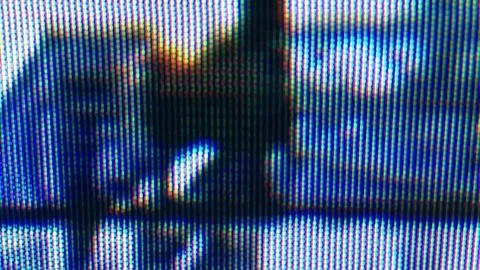 CRT TV screen Stock-Footage 89857639