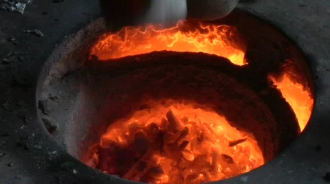 Crucible Dip Stock Footage 528352