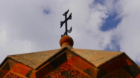 Crucifix with Clouds 库存影片 53202976