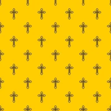 Crucifix pattern vector Stock Illustration