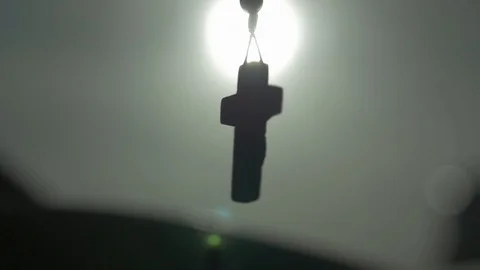 Crucifix in slow motion Video stock 128074624