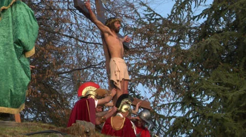 Crucifixion christ Video stock 22561492